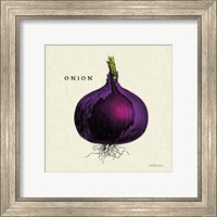 Framed 'Linen Vegetable III v2' border=