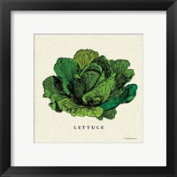 Framed 'Linen Vegetable II v2' border=