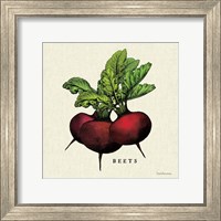 Framed 'Linen Vegetable I v2' border=