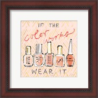 Framed 'Geo Beauty and Sass I - Wear It' border=