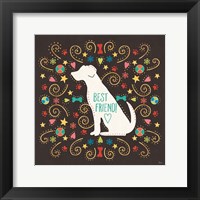 Otomi Dogs III Dark Framed Print