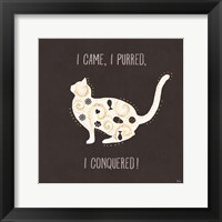 Otomi Cats V Dark Neutral Framed Print