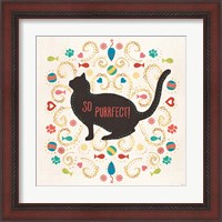 Framed 'Otomi Cats III' border=