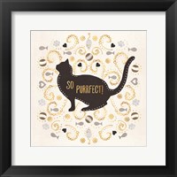 Otomi Cats III Neutral Framed Print