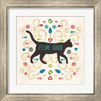 Framed 'Otomi Cats II' border=