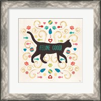 Framed 'Otomi Cats II' border=