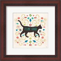 Framed 'Otomi Cats II' border=