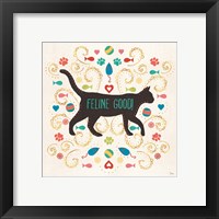 Framed 'Otomi Cats II' border=