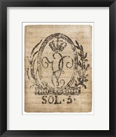 Vintage Seal III v2 Framed Print