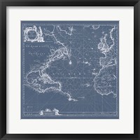 Framed Mar del Nort Blueprint