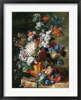 Framed Jan van Huysum, Bouquet of Flowers in an Urn