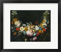 Framed Gaspar Peeter Verbruggen, A swag of flowers