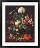 Framed Jan Davidsz de Heem, Vase of Flowers