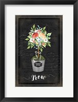 Floral Topiary IV Framed Print
