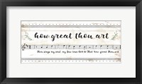 Framed How Great Thou Art