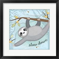 Framed Slow Down Sloth