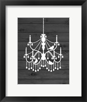 Framed Chandelier Bird II