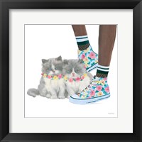 Framed 'Cutie Kitties VII' border=