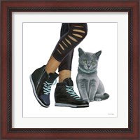 Framed 'Cutie Kitties V' border=