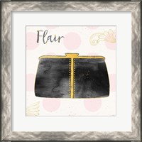 Framed 'Fashion Blooms II Black' border=