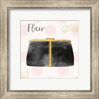 Framed 'Fashion Blooms II Black' border=