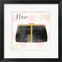 Framed 'Fashion Blooms II Black' border=