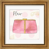 Framed 'Fashion Blooms II Pink' border=