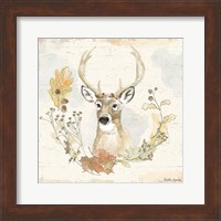 Framed 'Woodland Wreath VIII' border=