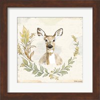 Framed 'Woodland Wreath VII' border=