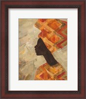 Framed 'African Beauty II' border=