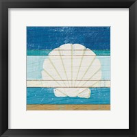 Framed 'Beachscape Shell v2' border=
