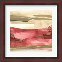 Framed 'Red Rock II' border=