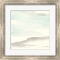 Framed 'Teal Sky II' border=