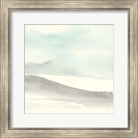 Framed 'Teal Sky I' border=