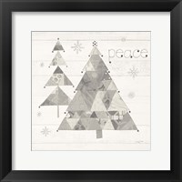 Framed Christmas Patchwork IV Neutral