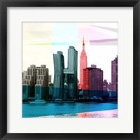 Framed 'Heart of a City I' border=