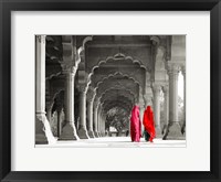 Framed Women in Traditional Dress, India (BW)