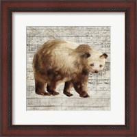 Framed 'Crossing Bear I' border=