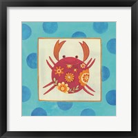 Framed 'Happy Floral Crab' border=