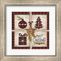 Framed 'Four Square Merry Christmas' border=