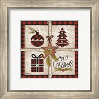 Framed 'Four Square Merry Christmas' border=