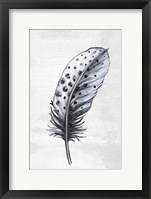 Indigo Feather II Framed Print
