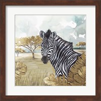 Framed 'Golden Zebras' border=