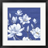 Framed 'Blooming Magnolias II' border=