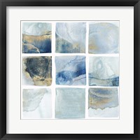 Framed Indigo Squares I