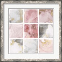 Framed 'Blush Squares II' border=