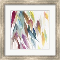 Framed 'Fallen Colorful Leaves I' border=