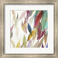 Framed 'Fallen Colorful Leaves II' border=