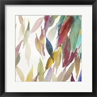 Framed 'Fallen Colorful Leaves II' border=