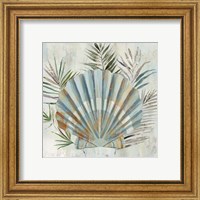 Framed 'Turquoise Shell II' border=